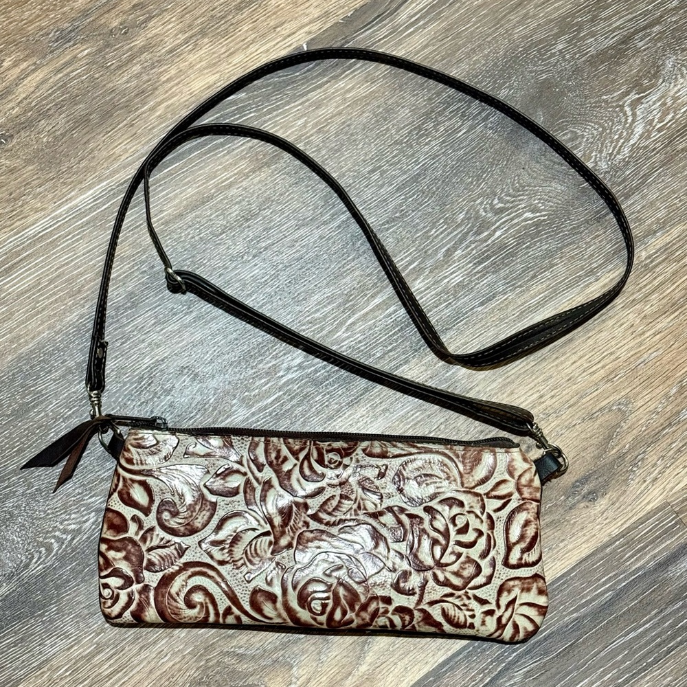 Double J Saddlery Turquoise/Brown Crossbody